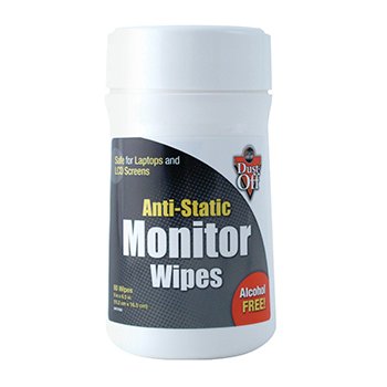 Falcon Safety Products, Inc. Anti Static Monitor Wipes 80 Ct Canister