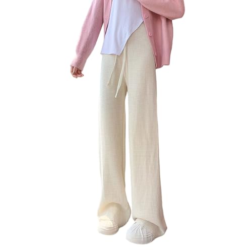 Pantalon en tricot de qualité supérieure : coupe large et finitions soignées