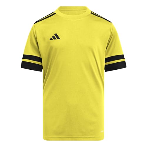 adidas Unisex niños SQUADRA25 Jersey Short Sleeve Kids, Team Yellow/Black, 5-6 Years