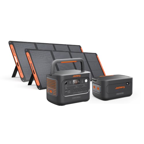 Image of Jackery HomePower 2000 Plus v2 and Extra Battery & 2x200W, 2048Wh, 2400W | LFP Battery, Expandable to 12kWh, Essential Home Backup for Outages & Emergency