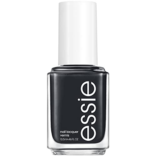 essie Salon-Quality Nail Polish, 8-Free Vegan, Push Play Collection, Black, Climbing High, 0.46 oz.