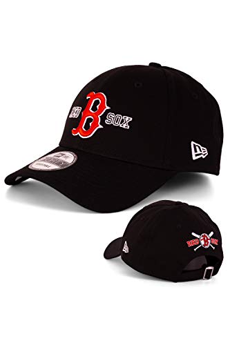 New Era Casquette de baseball pour homme - Motif limité - NFL MLB NBA - Yankees Lakers Bulls Dodgers Raiders Chiefs Seahawks Sox (Boston Red Sox Black V1)