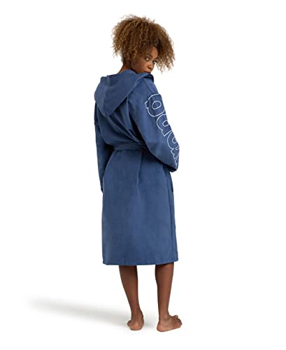 arena Zeal Plus Bademantel aus Mikrofaser für Damen und Herren, Mikrofaser-Bademantel mit Kapuze und Taschen, Schnelltrocknender Unisex-Bademantel, Angenehm und Leicht