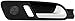 Dorman 96589 Rear Passenger Side Interior Door Handle Compatible with Select Volkswagen Models, Black; Chrome