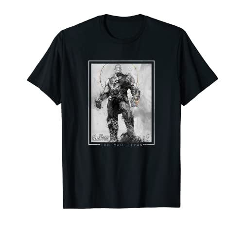 Marvel Avengers Infinity War Thanos Sketch Camiseta