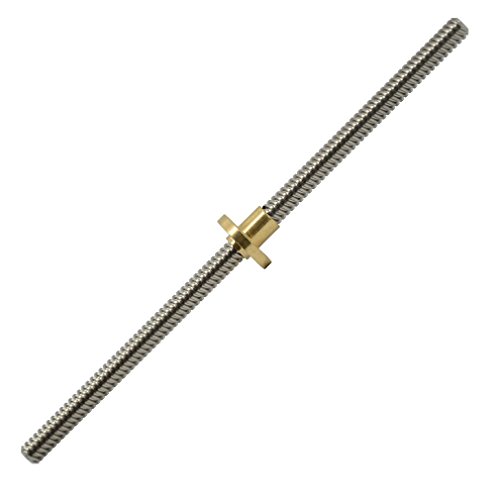 Reliabot 200Mm T8 Tr8X8 Lead Screw And Brass Nut (Acme Thread, 2Mm Pitch, 4 Starts, 8Mm Lead) For 3D Printer Z Axis #TOP2