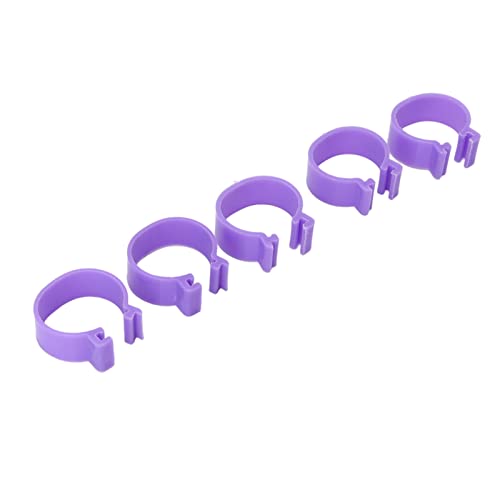 100 PCS Anel De Pé De Frango Marcação De Classificação Roxo Anéis De Pé De Aves Faixas De Perna De F