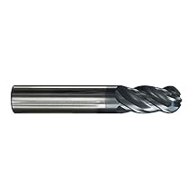 SGS 36356 Z1B Z-Carb High Performance End Mill, Aluminum Titanium Nitride Coating, 15/32" Cutting Diameter, 1" Cutting Length, 1/2" Shank Diameter, 3" Length