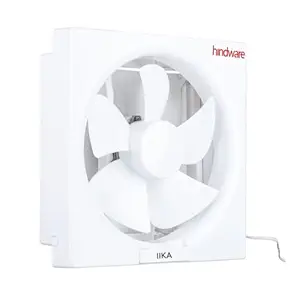 Hindware Ilka 200mm Exhaust Fan for Kitchen or Bathroom with Auto Dust Protection Shutter, Overload Protection and Powerful Air Suction For Odourless, Clean and Fresh Air (White)