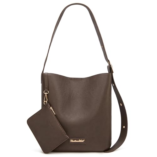 Image of Montana West Medium Hobo Bags for Women with Coin Purse, Soft PU Leather Bucket Shoulder Ladies Handbag with Adjustable Strap