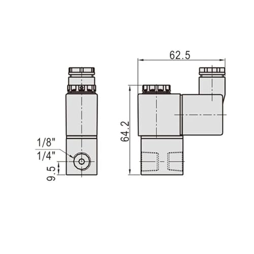 Électrovanne pneumatique 2V025-06 DC12V pour automatisme et vérin