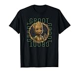 Marvel I Am Groot 手を振るグルート ポスター Tシャツ
