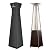 QH.HOME [2025 Upgraded Tear-Resistant Fabric] Pyramid Heater Covers, with Exclusive Windproof Design and Robust YKK Zippers, Resistant to all Types of Weather, 90"H x 23"D x 23"B, Black