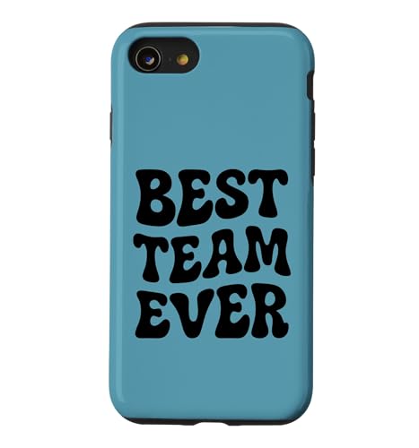 Carcasa para iPhone SE (2020) / 7/8 Diseño de tipografía Ondulada Best Team Ever Retro de los años Setenta