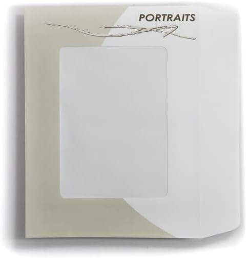Photo Envelopes, 6.5" x 8.5" portrait envelope with 4" x 5" plastine window. 100 pack|5560