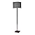 Adesso Home 4093-15 Transitional One Light Floor Lamp from Ellis Collection in Bronze/Dark Finish, Walnut