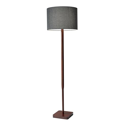 Adesso Home 4093-15 Lámpara de pie de la colección Ellis en bronce y nogal