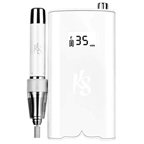 Kiara Sky Beyond Pro Nail Drill | Portable, Rechargeable & Cordless | White