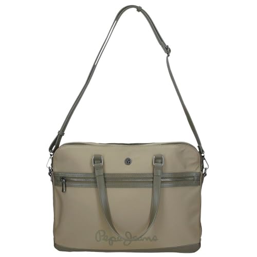 Pepe Jeans Corin Borsa Per Laptop Verde 40 X 30 X 5 Cm Poliestere E Pu By Joumma Bags, Verde, Taglia Unica, Borsa Per Computer Portatile - 11