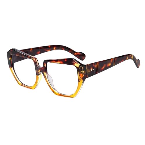 Lunettes pour femme monture bicolore transparente anti-marques