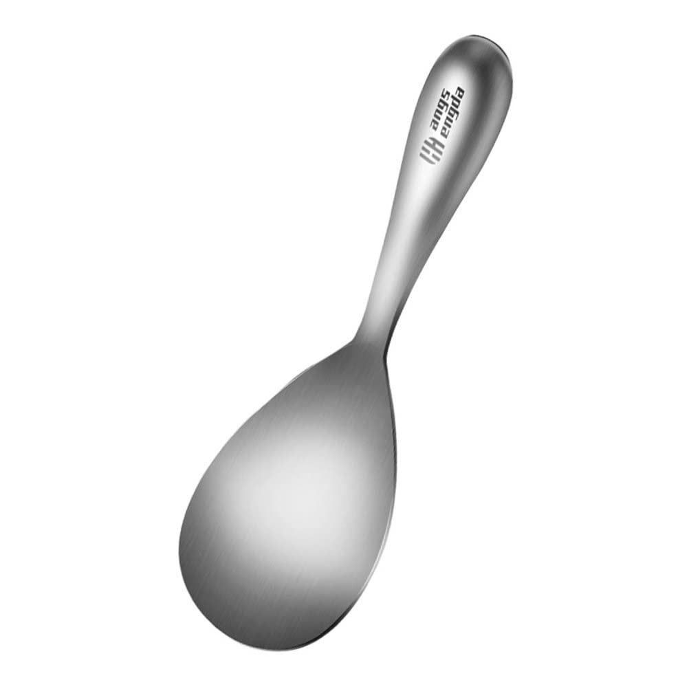 Cuillère à Riz Sur Pied - En Acier Inoxydable & Silicone - 21 Cm - Résistante à La Chaleur & Anti-Rayure - Pour Cuisine Maison Ou Restaurant - 8