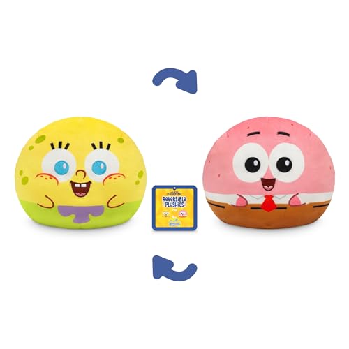Image of TeeTurtle Spongebob Squarepants 6 inch Reversible Plushie - Spongebob Squarepants and Patrick Star - Bikini Bottom Buddies Amazon Exclusive - Cute Kawaii Soft Stuffed Animal