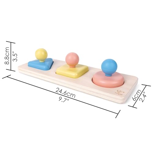 Hape Montessori Mirror Shape Puzzle | Educational Sensory Toy with Color Effects for Babies Ages 10+ Months by Hape - Image 4