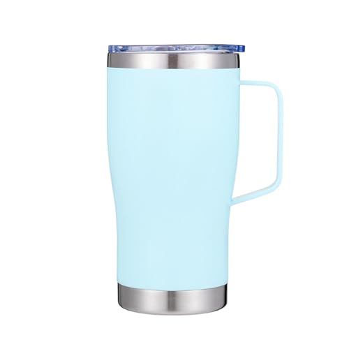 G HOM 20oz/600ml Tumbler with Straw and Lid, Simply Modern Tumbler Cup, Stainless Steel Vacuum Insulated Travel Mug with Straw, Leak-Proof Double Wall Flask with Handle for Hot & Cold Coffee on the go