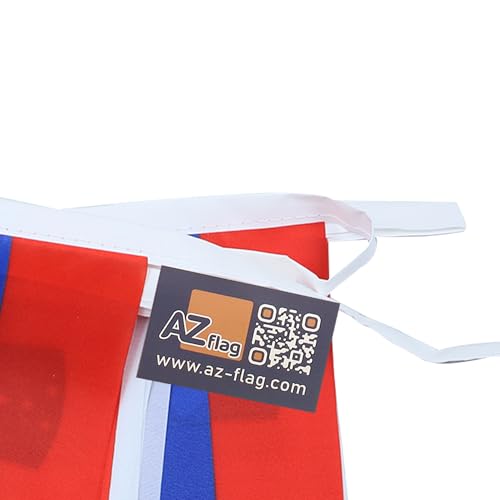 Image of AZ FLAG Slovenia 6 meters BUNTING Flag 20 flags 9'' x 6'' - Slovenian STRING flags 15 x 21 cm