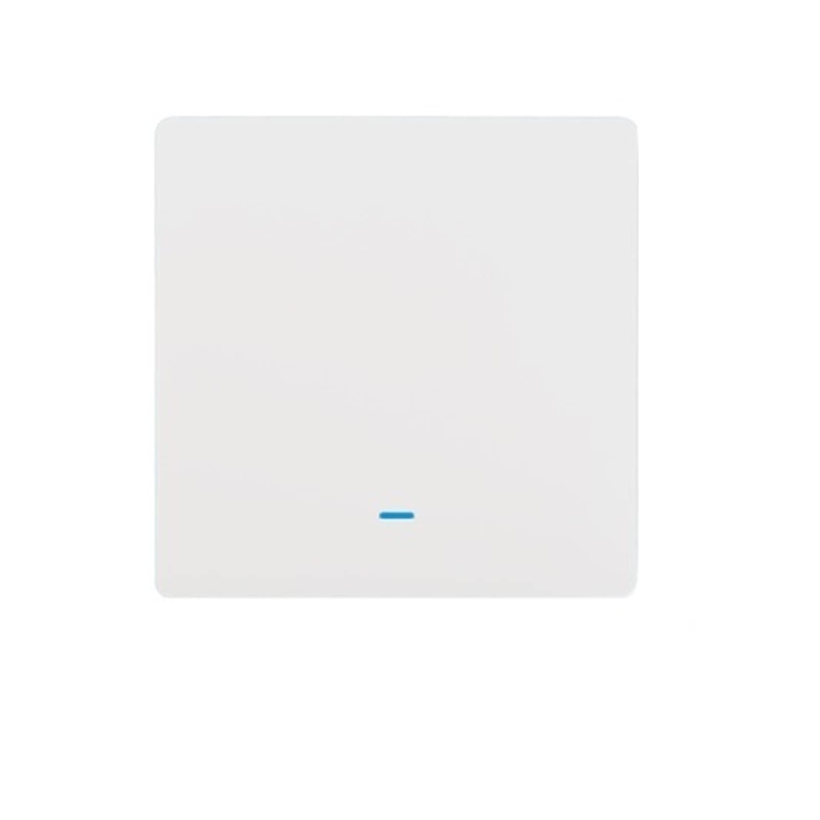 NICHANGHUA Smart Switch WiFi Push Button Wall Light Switches EU AC 90v 250v No Neutral Compatible With Tuya Wireless Control Compatible With Alexa Compatible With Google Home(1-gang,With neutral 90-25