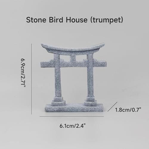 KAHDGSS Décorations japonaises d ' Aquarium de Porte Torii, Statue d ' Aquarium, Ornement en Pierre de Pont pour Jardin, Maison de poupée, de Maison, décoration de Maison – vue 6