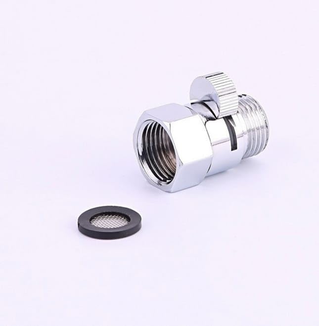 Plumbspare Extension Nipple with Valve – 15mm (1/2") Thread Size, Inner & Outer Thread – Polished CP – Integrated Shut-Off for Water Flow Control, Full Brass Material-image-21
