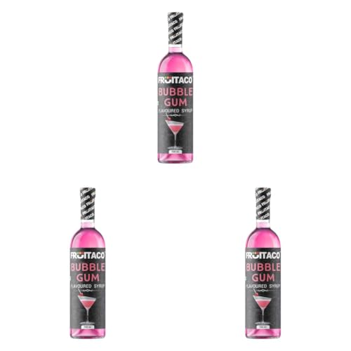 Image of Fruitaco Bubble Gum Syrup: Perfect Mixer For Enhancing Mocktails & Cocktails, Drinks, And Mojitos At Parties, Conveniently Packaged In A 750Ml Bottle For All Your Mixing Needs (Pack of 3)