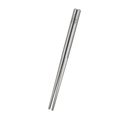 TiTo Solid Titanium Chopsticks for Camping Picnic and Hiking Reusable Lightweight Outdoor Tableware 1 Pairs (6x160mm)