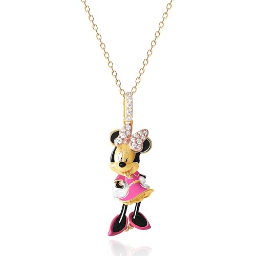 Disney Womens 3D Minnie Mouse Necklace 18