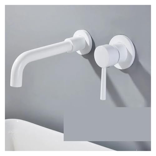 Mitigeur de lavabo mural pour nettoyer facilement son plan de travail de salle de bain