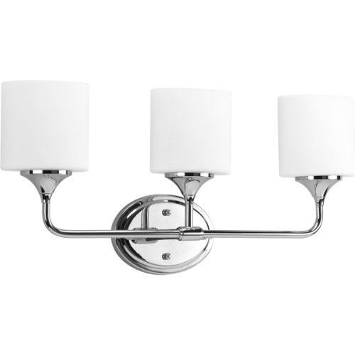 New Deal Progress Lighting P2803-15 Traditional Eight Bath Strip from Broadway Collection in Chrome Finish Lighting Accessory, 24-Inch Width x 11-1/8-Inch Height