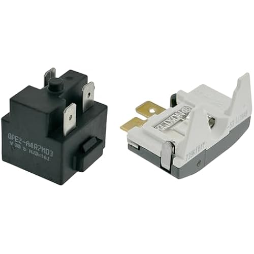 QPE2-A4R7MD3 3Pin Refrigerator Freezer PTC Start Relay/Starter and Overload Protector Compatible with Midea, Magic Chef, Danby