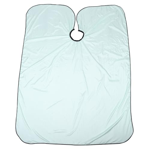 Capa para corte y tinte, tela Ice Silk, verde, grande