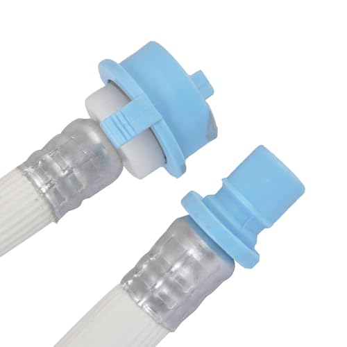 Image of Pardzworld 2-Meter Universal Water Inlet Extension Pipe for All Brand Top Loading Washing Machines | Heavy-Duty Leak-Proof Inlet Hose | White & Blue
