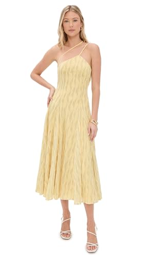 Black Halo Womens Athena Midi Dress Sunlit Sparkle L