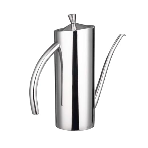 IMEEA Olive Oil Dispenser SUS304 Stainless Steel Cooking Kitchen No Drip Oil Can Vinegar Container, 24oz/700ml