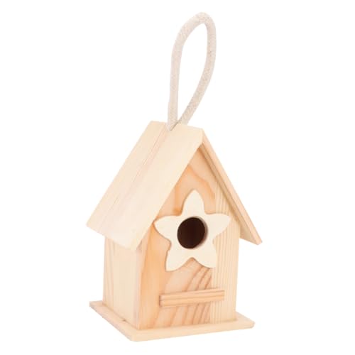 LEDMOMO 木の鳥の巣 木のような装飾 装飾的な鳥の家 ミニ鳥の家の装飾品 野鳥の餌箱 小さなおもちゃ 屋外の巣箱 鳩小屋 ネスト バードウィンドウフィーダー 鳥かご 木製鳥小屋 鳥の巣の飾り