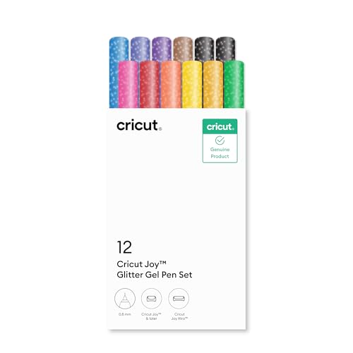 Cricut Joy Glitter Gel Pen 0.8 mm Rainbow Sampler (12 ct)