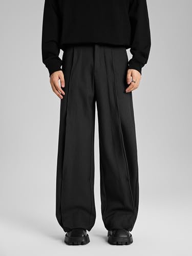 Men's Casual Pants Fall Winter Straight Leg Drop Dress Trousers Pants for Men3