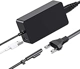 Cargador Surface Pro,65W 15V 4A Surface Cargador para Surface Pro X/Pro 9/Pro 8/Pro 7/Pro 6/Pro 5/Pro 4, Surface Laptop 5/4/3/2/1,Surface Book,Surface Go