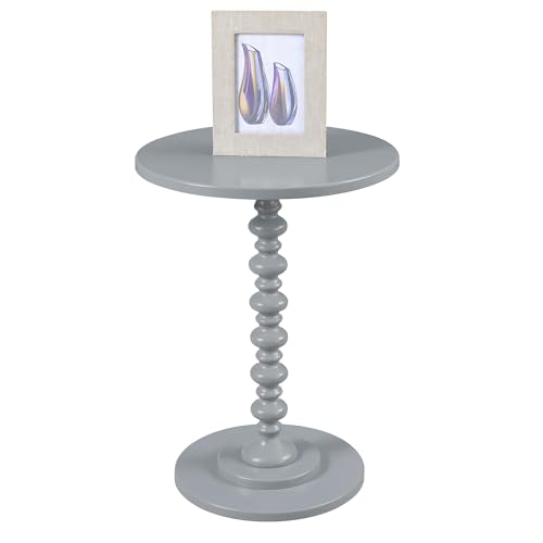 Image of Convenience Concepts 131355GY Palm Beach Spindle Table, Gray
