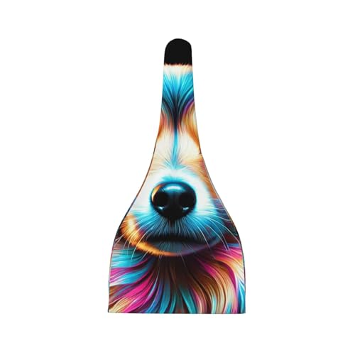 Newborn Baby Hat, Colorful Cute Dog Print Soft Top Knot Beanie Cap, Cute Baby Headwear for 0-6 Months2