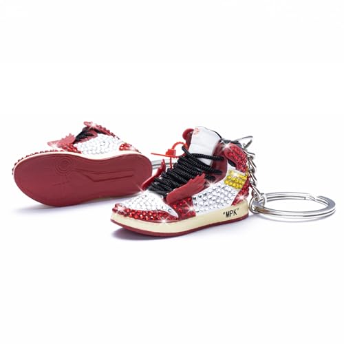 MPK Retro Shoe Rubber Keychains - Red Sneakers, Party Favors