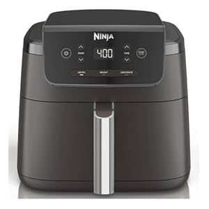 Ninja Air Fryer Pro XL 5QT, Nonstick Basket, 3 in 1 Functionality, 400°F, Air Crisp Technology, Automatic Shutoff, Black (AF140) Ninja Air Fryer Pro XL 5QT Nonstick Basket 3 in 1 Functionality 400F Air Crisp Technology Automatic Shutoff Black AF140